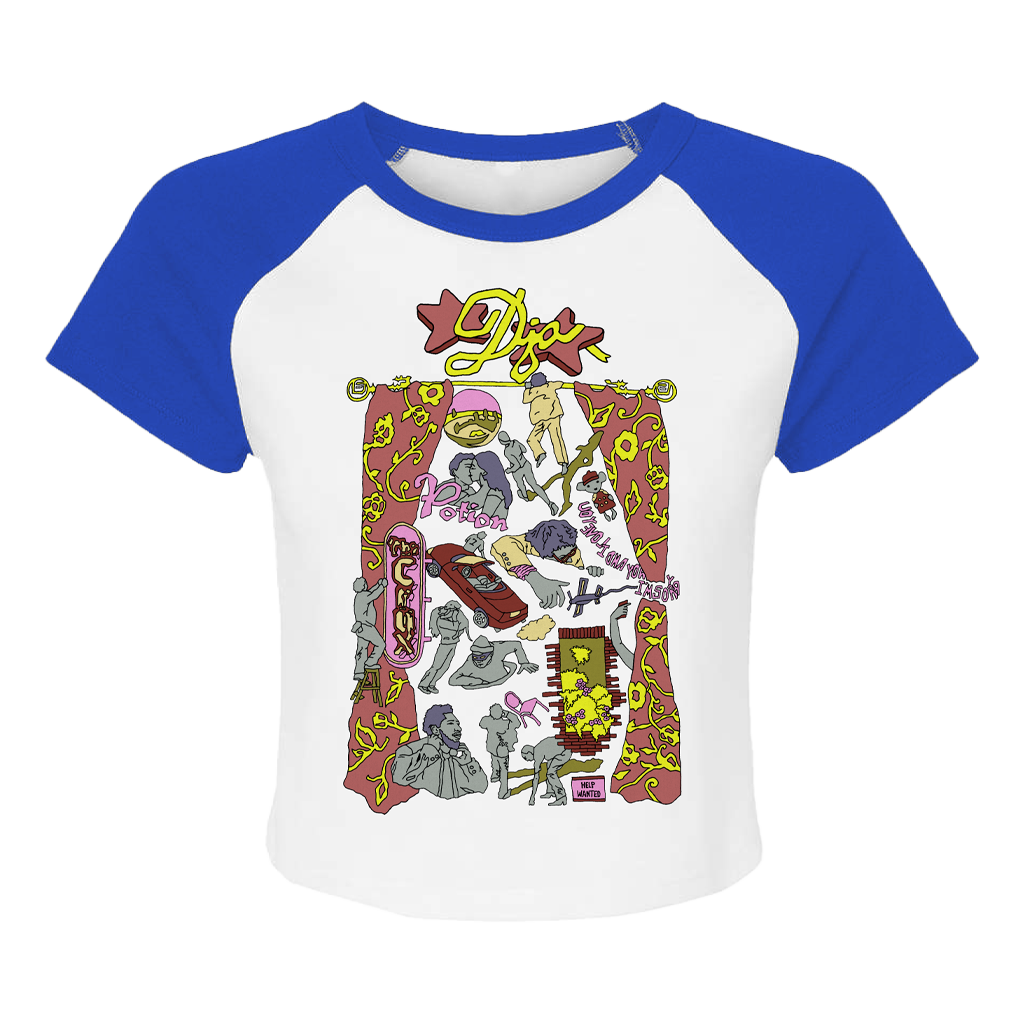 Flash Croptop Raglan T-Shirt