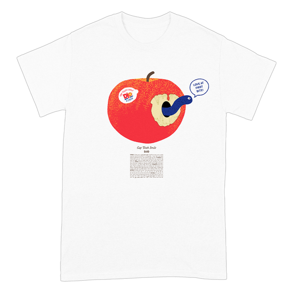Djo Apple Worm T-Shirt - White - Djo Store