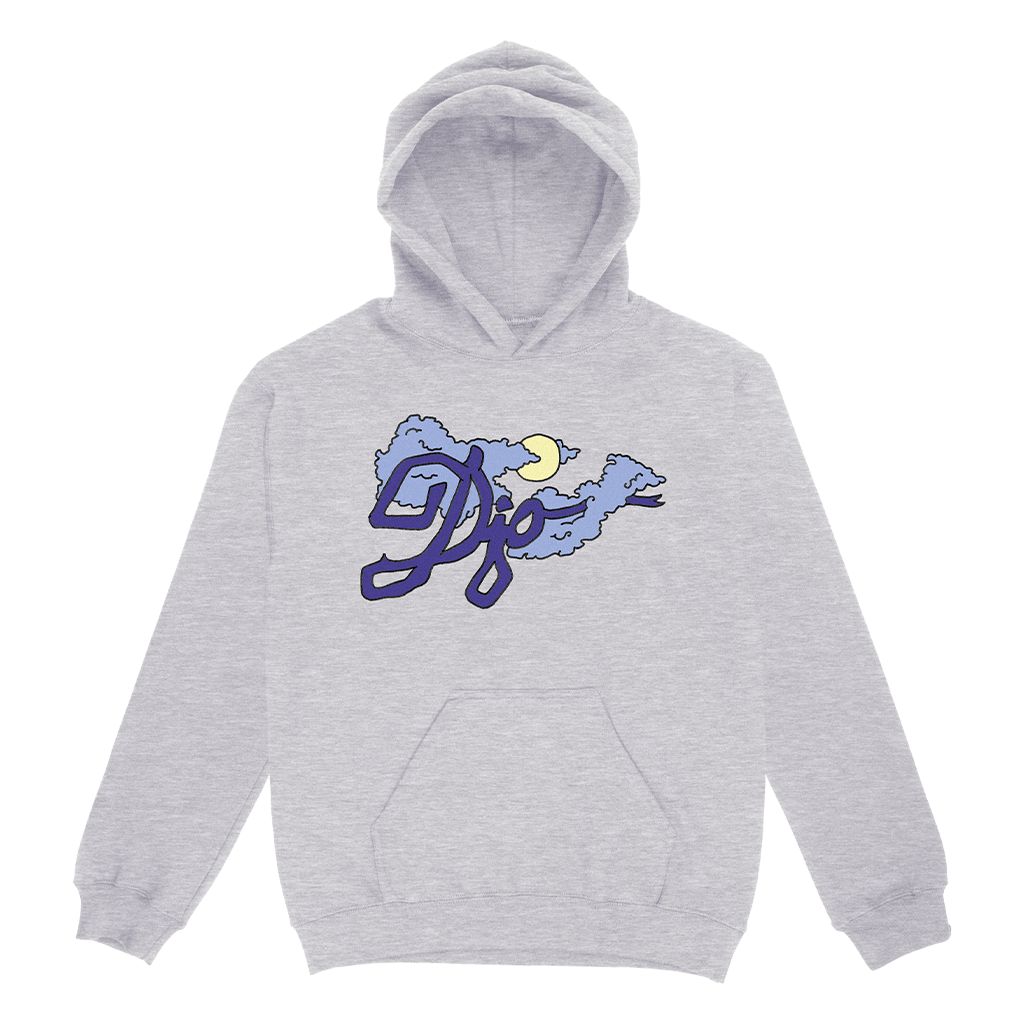 Djo Clouds Logo Pullover Hoodie - Grey Heather - Djo Store