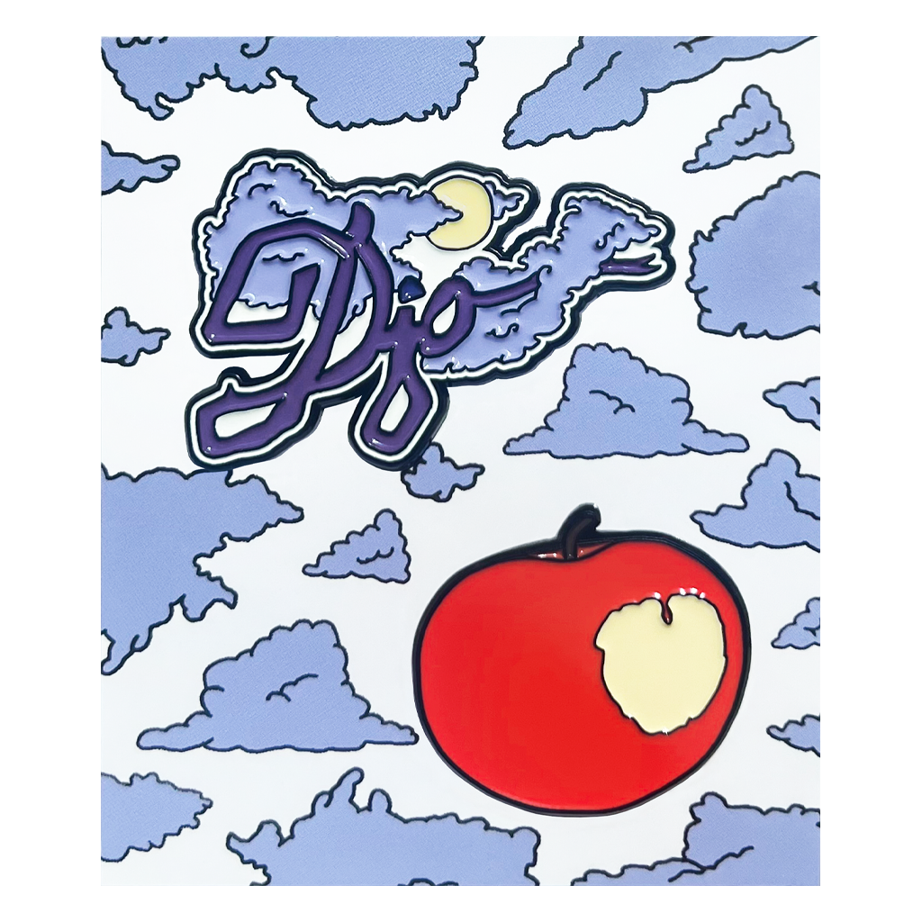 Apple Bite / Clouds Logo Duo Pin Set